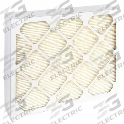 GRAINGER Minipleat Air Filter: 12 in x 24 in x 4 in, Fiberglass, Beverage Board - MERV 11 Minipleat Air Filters