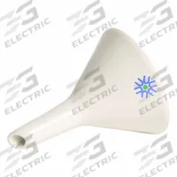 APPROVED VENDOR Lab Funnels: Porcelain, 10 mL, 30 mm, White (MPN JHF010). Key specifications — Product Type: Funnel; Body Color: White; Brand: APPROVED VENDOR.