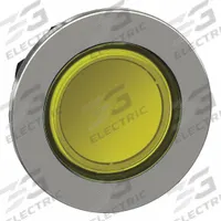 SCHNEIDER ELECTRIC Push Button Head: 30 mm Panel Size, Illuminated, Metallic, Yellow (MPN ZB4FA88). Key specifications — Manufacturer Part Number: ZB4FA88; Compatible Operator Illumination: Illuminated; Compatible with Series: XB4; Head Attachment Type: Screw-On; Head Material: Metal; Brand: SCHNEIDER.