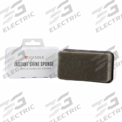 SOFSOLE Shine Sponge: 91844, Clear, Silicone/Sponge, 1/10 lb Size, Leather, Box - Boot & Shoe Shine Tools