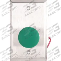 DORTRONICS Exit Push Button: 4 1/2 in Ht, 2 in Dp, 2 3/4 in Wd, Silver, Silver – Stainless Steel (MPN 5211-MP23DA/G). Key specifications — Color: Gray; Product Type: Exit Push Button; Brand: DORTRONICS.