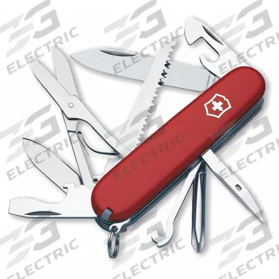 VICTORINOX SWISS ARMY Folding Knife: 9 Tools, 3 1/2 in Closed Lg, 6 1/4 in Open Lg - Multi-Tool Folding Knives