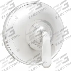 SPEAKMAN Shower Valve and Trim: Compatible Product Type Caspian Shower Faucet Valves, Plastic (MPN SM-7000-P). Key specifications — Compatible Product Type: Caspian Shower Faucet Valves; Brand: SPEAKMAN; Trim Plate Material: Plastic; Product Type: Shower Valve; Trim Plate Shape: Circle; Handle Material: Zinc; Trim Finish/Color: Chrome.