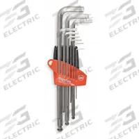 WIHA Hex Key Set: 6 - 10 Pieces, MagicRing, L, Metric, Single Ball End, Long, 9 Pieces, Holder (MPN 66990). Key specifications — attr1205553: Not Tether Capable; attr1205554: WIHA; attr1205568: Chrome; attr1293176: 6 - 10 Pieces.