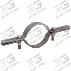 EMT Conduit & Pipe Riser Clamp: Steel, 4 in Conduit Trade Size (MPN V610 4B). Key specifications — Color: Black; Material: Steel; For Use With: Vertically Mounted Pipe/Conduit.