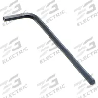 PROTO Hex Key: 0 Ball Ends, 9/64 in Tip Size, SAE, Long, Alloy Steel, Black Oxide, 3 in Handle Lg, L (MPN J46209). Key specifications