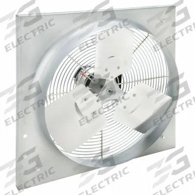 Dayton Exhaust Fan: Direct Drive, 16 in Blade, 1/20 hp, 1,334 cfm, 115V AC, 1 ph - Standard Direct-Drive Panel Exhaust Fans
