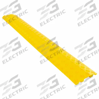 GUARDIAN FLOOR PROTECTION Cable Protector: 1 Channels, 1/2 in Max Cable Dia, 5 1/4 in Wd, 3/4 in Ht - 1-Channel Drop-Over Cable Ramps