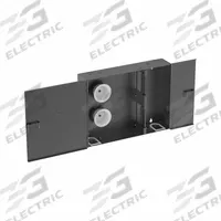 Fiber Optic Splice Enclosure: 2 Ports, Hinged Front Door (MPN FWME4). Key specifications — Brand: PANDUIT; Compatible Adapter Type: FMP; Material: Steel.