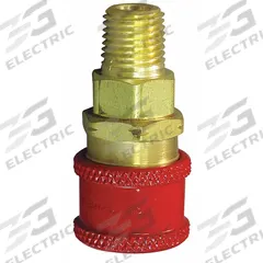 HANSEN Quick Coupler Body: NPTF, 1/4"-18 (MPN RD703SL). Key specifications — Manufacturer Part Number: RD703SL; Hose Connection Gender: Female; Hose Connection Size: 1/4"-18; Hose Connection Type: NPTF; Locking Type: Sleeve; Brand: HANSEN; Color Code: Red.