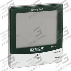 EXTECH Digital Hygrometer: 10%to 99% Humidity Range, Humidity, Built-In (MPN 445814). Key specifications — Primary Scale: Humidity; Secondary Scale: Dew Point/Temperature; Display Type: Digital; Brand: EXTECH.