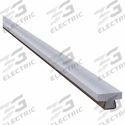 MASON PLASTICS Tee Rail Natural UHMW guide with SS sheath 1.25": MPSSTS12510 - General Purpose UHMW Guide Rails