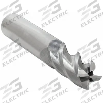 CLEVELAND Square End Mill: Carbide, 4 Flute, 1/2" Mill Dia, 1" LOC, 3" OAL (MPN C60043) - Fast-Cutting Carbide Square End Mills