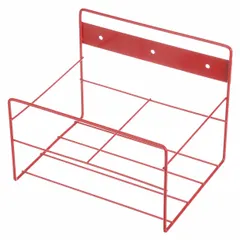 MARLIN STEEL WIRE PRODUCTS Storage Basket: Material Handling Basket, Steel, Nickel Plated, Red (MPN 01431004-05)