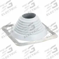 11"H-W Alum Roof Vent Pipe Flashing: For Pitched Roof, Square Base, For 1 Pipes, 8 1/4 in Max Pipe (MPN SQ501GA). Key specifications — Top Opening: Open; Material - Collar: EPDM; Brand: MASTER FLASH.