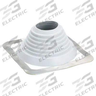 MASTER FLASH 11"H-W Alum Roof Vent Pipe Flashing: For Pitched Roof, Square Base, For 1 Pipes - Rectangular-Base Boots