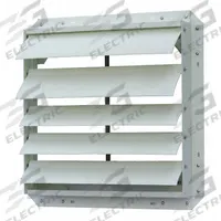 Manual Damper: For 18 in Fan, 21 in H, 21 in W, 3 3/8 in D, Fiberglass, Rear Flange, Horizontal (MPN GGS_47522). Key specifications — Airflow Direction: Horizontal; Blade Type: Flat Blade; Brand: DAYTON; Maximum Air Velocity: Not Rated; Mounting Position: Vertical.