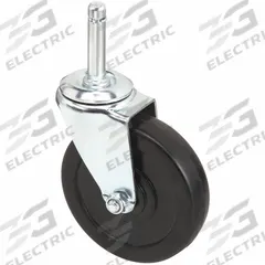APPROVED VENDOR Stem Caster: Swivel, No Brake, 4 in Wheel Dia., 1 in Wheel Wd, Rubber, Rubber, Black (MPN F1RR04052S-S20). Key specifications — attr1111099: APPROVED VENDOR; attr1111095: Black; attr1176855: Swivel.