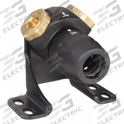 TRANSAIR Push-Fit Wye Fitting: 1 in OD x 1/2 in Pipe x 1/2 in Pipe x 1/2 in Pipe Size, Brass - Polyamide Tube Fittings for Compressed Air Systems