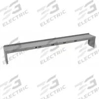 TENNSCO Electronic Riser: 96 in Overall Wd, 10 in Overall Dp, Gray, Carbon Steel, Steel, 12 in (MPN REI-1096-WK-1). Key specifications — Includes Mounting Hardware: Yes; Color: Gray.
