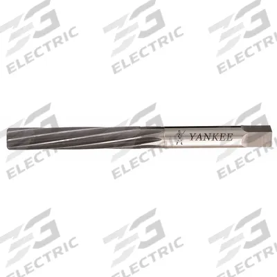 YANKEE Hand Reamer: 17/64 in, Spiral Flute, LH - Left-Hand Spiral-Flute Hand Reamers