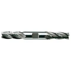 YG-1 Square End Mill: High Speed Steel, TiN Coated, Double End, 4 Flute, 1/2" Mill Dia, 1" LOC (MPN 12071HN)