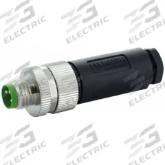 MURRELEKTRONIK Circular Connector: A Coded, 4 Pin, M8 with Straight Connection, IP67, PBT (MPN 7000-08611-0000000). Key specifications — Brand: MURRELEKTRONIK; IP Rating: IP67; Housing Material: PBT; Connector Body Type: Pin; Coding: A; Voltage Rating: 50V AC; Wiring Type: Screw Terminals.