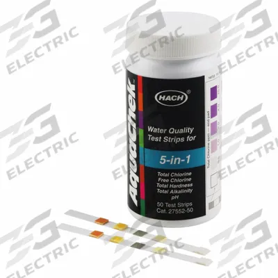 HACH Chemical Test Strips: Free Chlorine, 0 to 10 mg/L Free Chlorine, Test Strips - Single-Parameter Test Strips