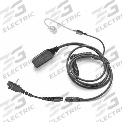 EARPHONE CONNECTION Surveillance Kit: Fits Vertex Std, Earbud, Push To Talk, Clear - Vertex Standard-Compatible Earpieces & Headsets