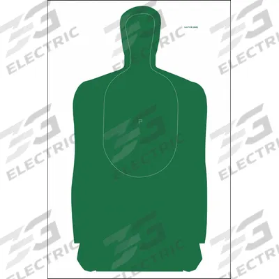 ACTION TARGET Shooting Range Targets: Paper, Silhouette Target, 3 3/4 ft Ht, 24 in Wd - Silhouette Targets