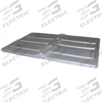 APPROVED VENDOR Hinged Truck Lid: 74 in L 40 in W 2 1/4 in H, Fits 45.9 cu ft, 1.7 cu yd, Gray, MDPE (MPN 1.7 LID). Key specifications — Lid/Cover Material: MDPE; For Use With Grainger Item Number: 4UCE1; For Use with Series: CU; Brand: APPROVED VENDOR; Color: Gray.