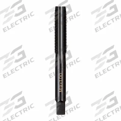 MILWAUKEE Straight Flute Tap: M9x1 Metric, 2B, 4 Flute, Plug Chamfer - General Purpose Hand Taps