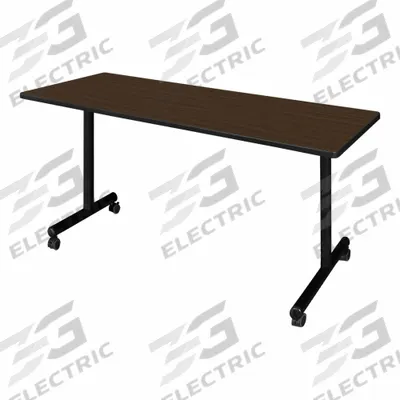 KOBE Seminar/Training Table: Walnut, 29 in, 60 in Table Lg, 24 in Table Wd, Not Nestable - Standard Seminar & Training Tables