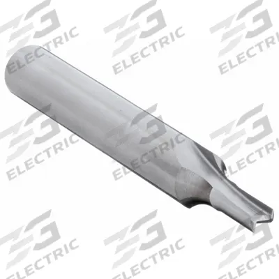 ONSRUD Solid Router Bit: Straight V-Flute, 2 Flute, 3/8" Cut Dia, 7/8" LOC (MPN 56-122) - Straight V-Flute Router Bits for Plastics
