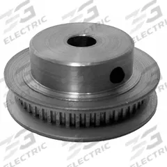 DAYTON Timing Pulley: Modified Curvilinear, Fixed, For GT Timing Belt Section, For 3 mm Belt Wd (MPN 50-2P03-6FA3). Key specifications — Brand: DAYTON; Finish: Clear Anodized; For Belt Series: Powerhouse®.