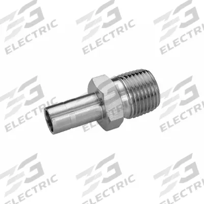 HAM-LET Compression Fitting Adapter: 8 mm OD x 1/2 in Pipe Fitting Size - Double-Ferrule Stainless Steel Fittings