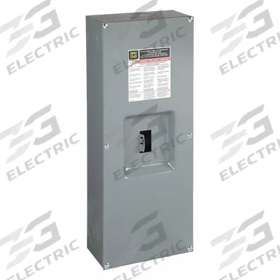 SQUARE D Circuit Breaker Enclosure: 3 Spaces, 225 A Amps, Surface Mounting - Q-Frame Square D Circuit Breaker Enclosures