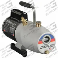 YELLOW JACKET Vacuum Pump: 7 cfm, 25 micron Ultimate Vacuum, 120V AC, A2L Compatible, Male, Flare (MPN 93600). Key specifications — Plug Configuration: 5-15P; Brand: YELLOW JACKET; Number of Stages: Two-Stage; Product Type: Vacuum Pump.