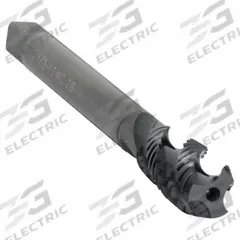 CLEVELAND Spiral Flute Tap: 1/2"-13 UNC, 2B, 3 Flute, Semi-Bottoming Chamfer, Black Oxide Cobalt (MPN C98122)