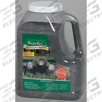 REPELLEX Mole/Gopher Repellent: Targets Moles/Rodents/Voles, Granules Form, 7 lb Container Size (MPN 10530). Key specifications — Brand: REPELLEX; Targeted Animals: Rodents; Form: Granules.