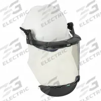 MSA Hard Hat Kit: ANSI Classification Type 1, Class E, Front Brim Head Protection, Ratchet (4-Point) (MPN 10118696). Key specifications — Head Protection Suspension Type: Ratchet (4-Point); Head Protection Color: White; Head Protection Style: Front Brim; Brand: MSA; ANSI Classification: Type 1, Class E; Includes: Arc Nitrometer with Chin Protector.