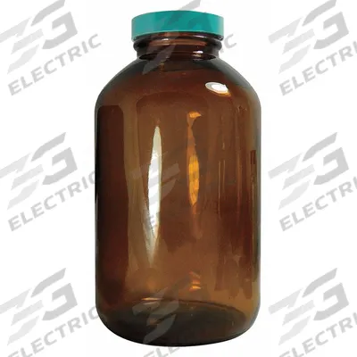 APPROVED VENDOR Wide Mouth Bottle: 250 mL, 45-400, Amber, 84 Bottles - Amber Wide Mouth Glass Lab Bottles