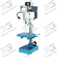 BAILEIGH INDUSTRIAL Floor Drill Press: Belt Drive, Variable Speed, 85 RPM – 4,000 RPM, 10 7/16 in (MPN DP-1250VS-HS). Key specifications — attr22849: 85 to 540 RPM / 540 to 4,000 RPM; attr22858: 220V AC; attr73523: Tapping; attr22856: Belt; attr73570: Single-Phase; attr22850: 10-7/16 in; attr22846: 2 hp; attr22840: 7 A.