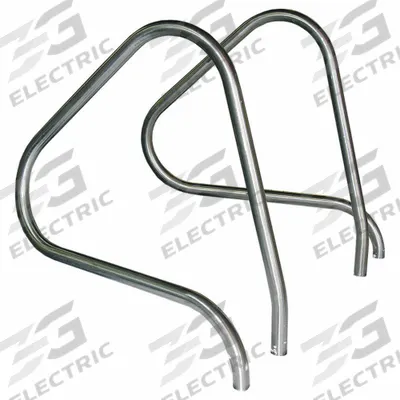 SPECTRUM Grab Rail: 26 in Setback, Dia 1.9 in, 0.145 in Thick, Fixed Legs, 38 in Ht - Pool Grab Bars
