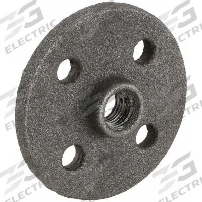 APPROVED VENDOR Metal Pipe Flange: 3 in, Female NPT Threaded, Malleable Iron, Flat Flange - Structural Threaded Steel & Iron Pipe Flanges
