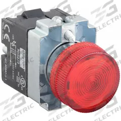 DAYTON Pilot Light: 22 mm Panel Mounting Size, Red, LED, 120 V AC Max Volt Rating (Supply) (MPN 30G222). Key specifications — Series: Dayton; Brand: DAYTON; Includes Push-To-Test: No Push-To-Test Included.