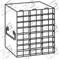 Upright Freezer Drawer Rack: 21 3/4 in Overall Lg, 8 5/8 in Overall Wd, Stainless Steel (MPN 0440322). Key specifications — Includes: Slide Out Drawers; Material: Stainless Steel; Product Type: Upright Freezer Drawer Rack; Brand: COLE-PARMER.