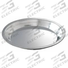 CHICAGO METALLIC Pie Pan: Pie Pan Pan, Steel, Tin, 8 15/16 in Overall Dia, 1 in Overall Dp (MPN 41110). Key specifications — Bead Closure: Closed Bead; Coating: Tin; Pan Style: Pie Pan; Perforation: Solid; Brand: CHICAGO METALLIC; Material: Steel; NSF Certified: No.