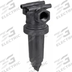 BANJO Inline Strainer: Polypropylene, 1 in, NPT, Mesh, 0.007 in Screen Size, 9 in Ht, 3 7/8 in Lg (MPN LST100-80). Key specifications — Screen Material: 316 Stainless Steel; Bowl Color: Black; Material: Polypropylene; Brand: BANJO; Seal Material: EPDM; Color: Yellow.