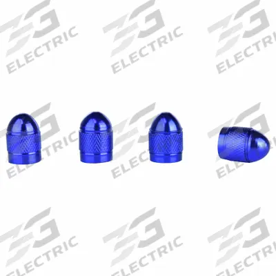 SLIME Valve Caps: Tire Valve Caps, Grip Seal, Round, Blue, Std Bore Compatible Valve Size